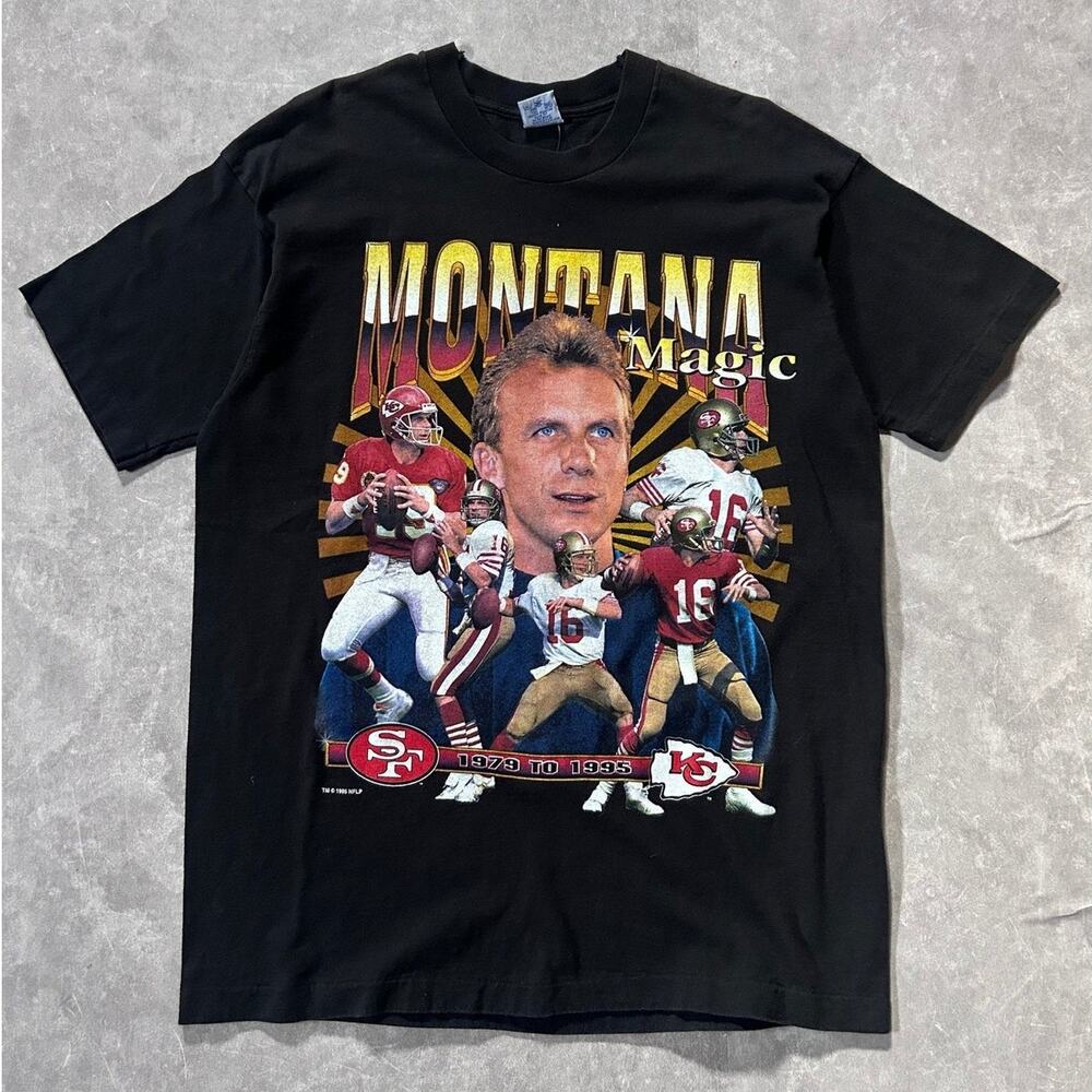 90s Vintage Joe Montana Kansas City Chiefs San Francisco 49ers